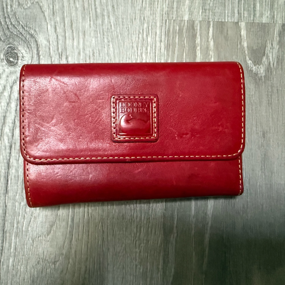 Dooney & Bourke Red Leather Wallet